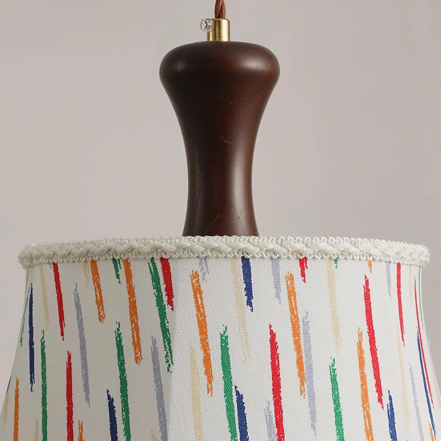 Complete Scotia pendant lamp collection showing multiple color and pattern options including bear print and stripe designs