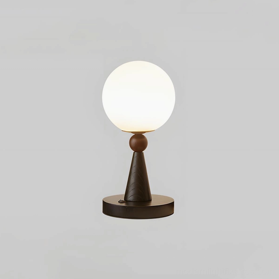 Model C table lamp - compact narrow sculptural lamp perfect for accent corners and tight spaces