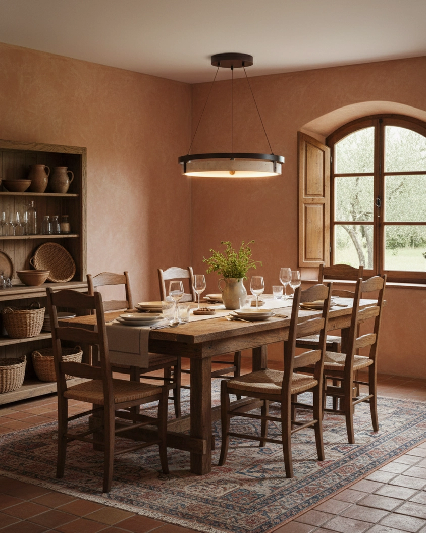 Selvino travertine chandelier full product view studio lighting