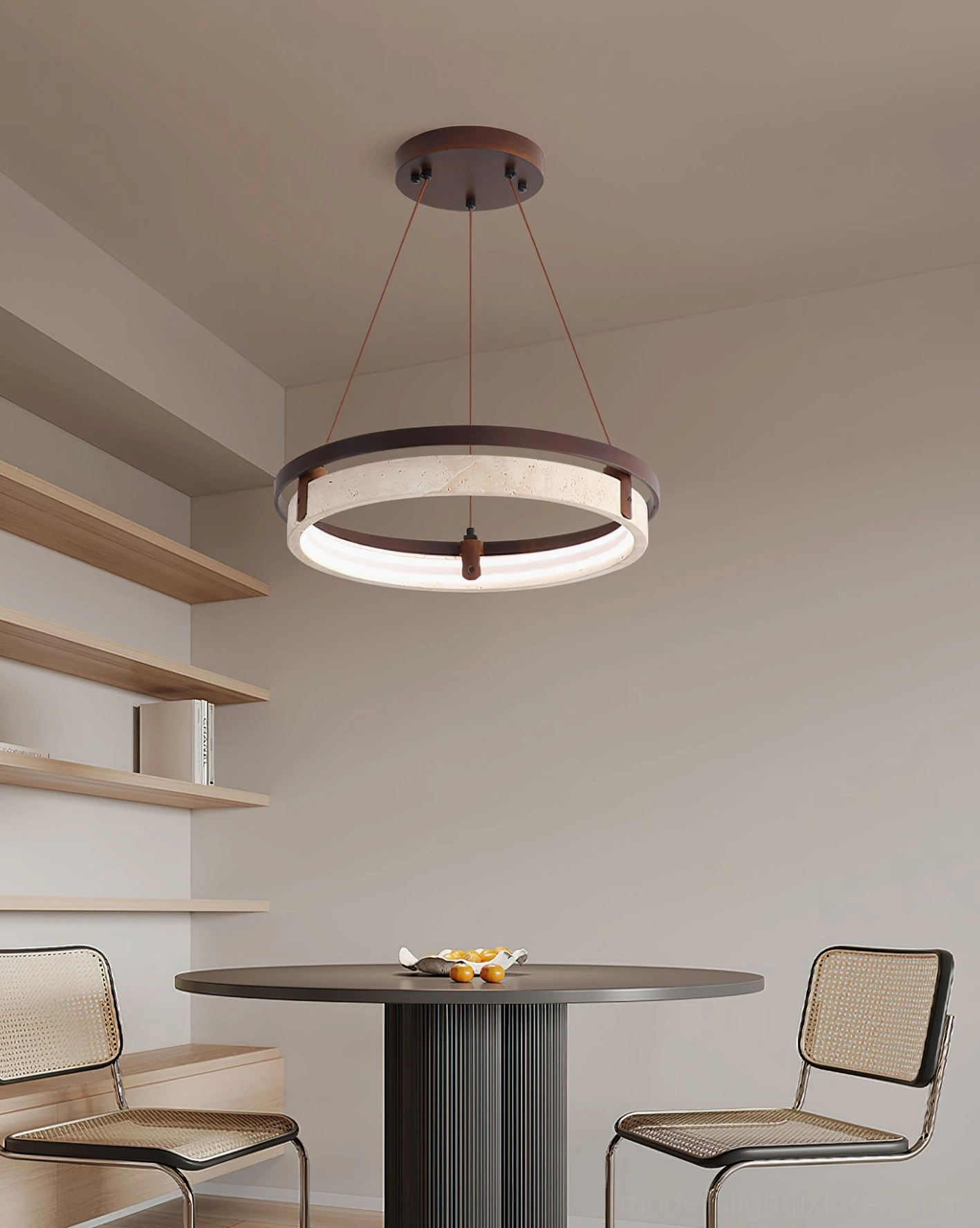Selvino modern LED chandelier mounted dining nook contemporary design