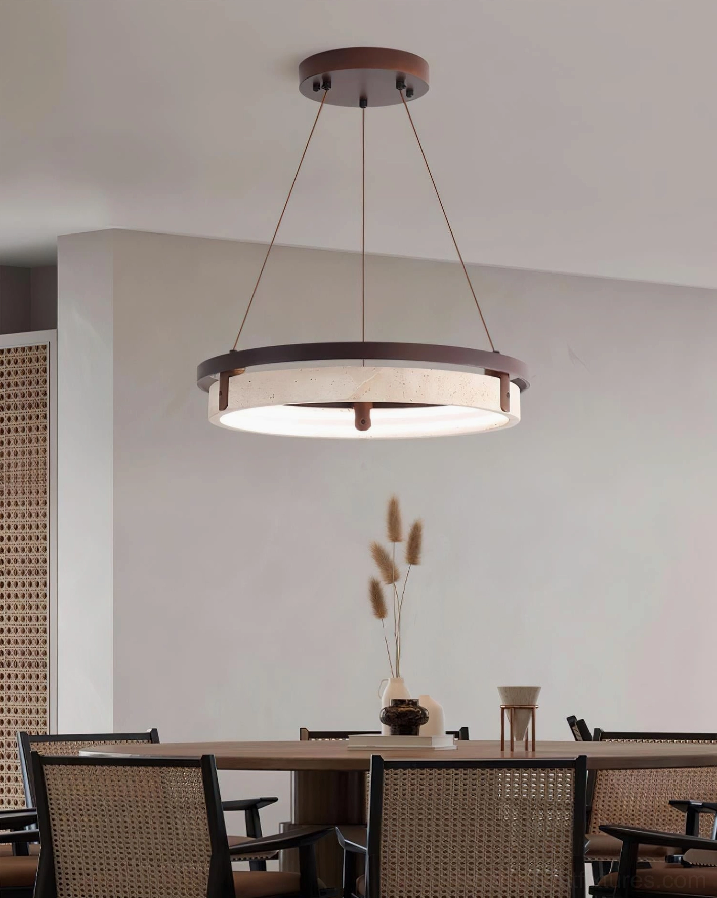 Selvino travertine stone natural texture and authentic porous detail