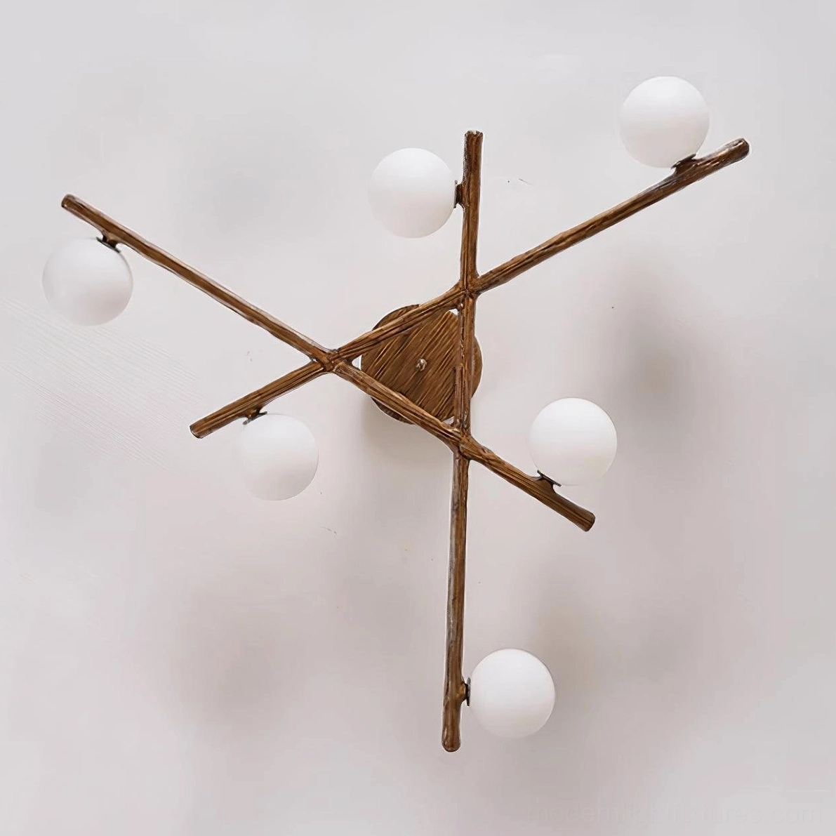 Semi-flush mount ceiling light - versatile mid-century modern design multiple room application