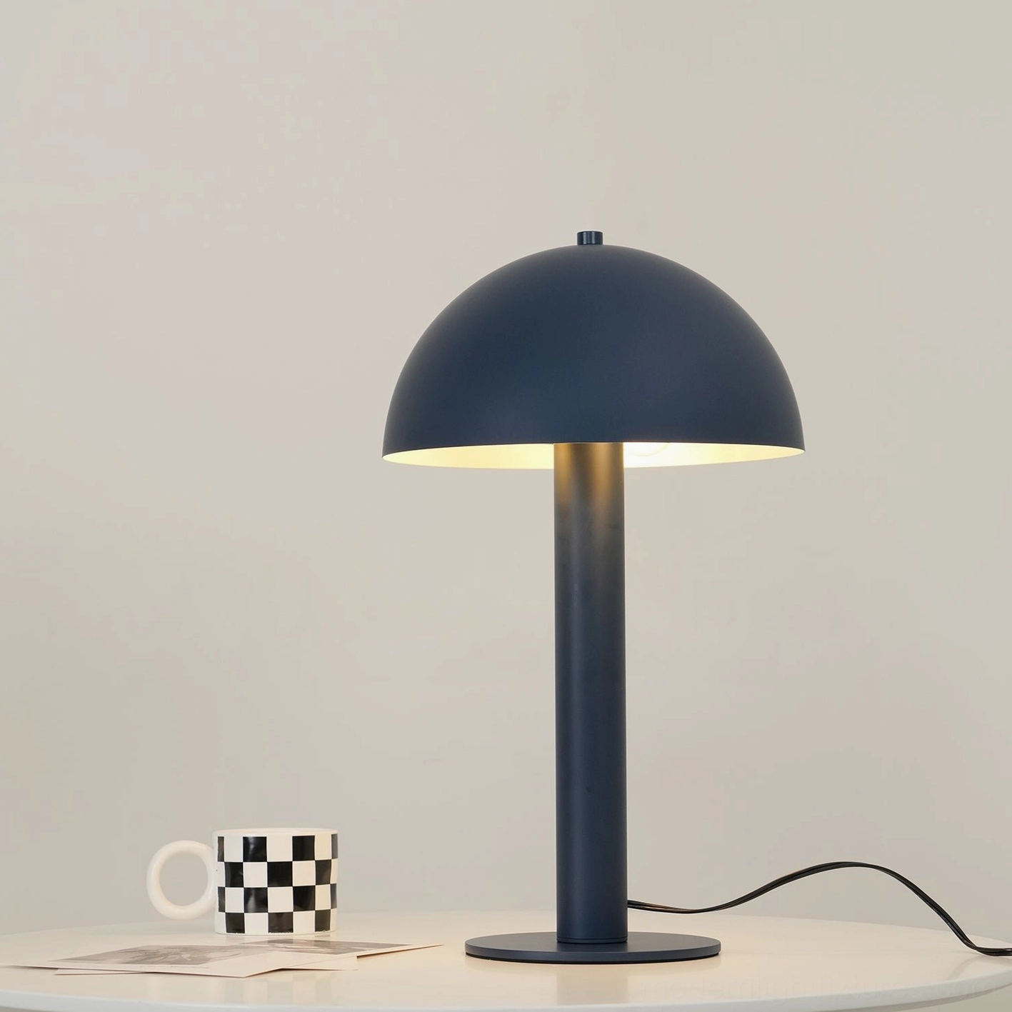 Brass mushroom lamp table lighting versatile color option interior design choice