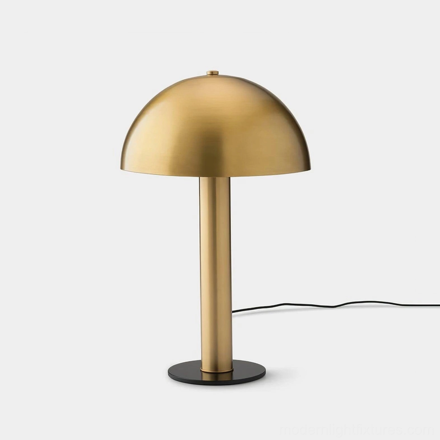 Brushed copper mushroom table lamp versatile style design multiple room settings