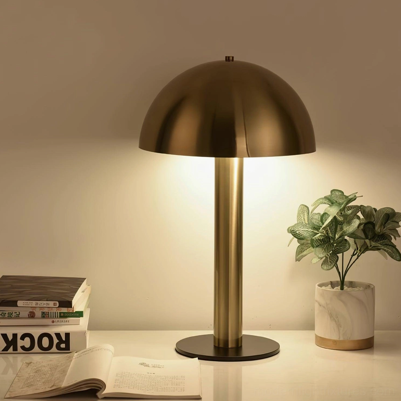 Modern mushroom lamp dimmer switch compatible customizable ambient lighting solution