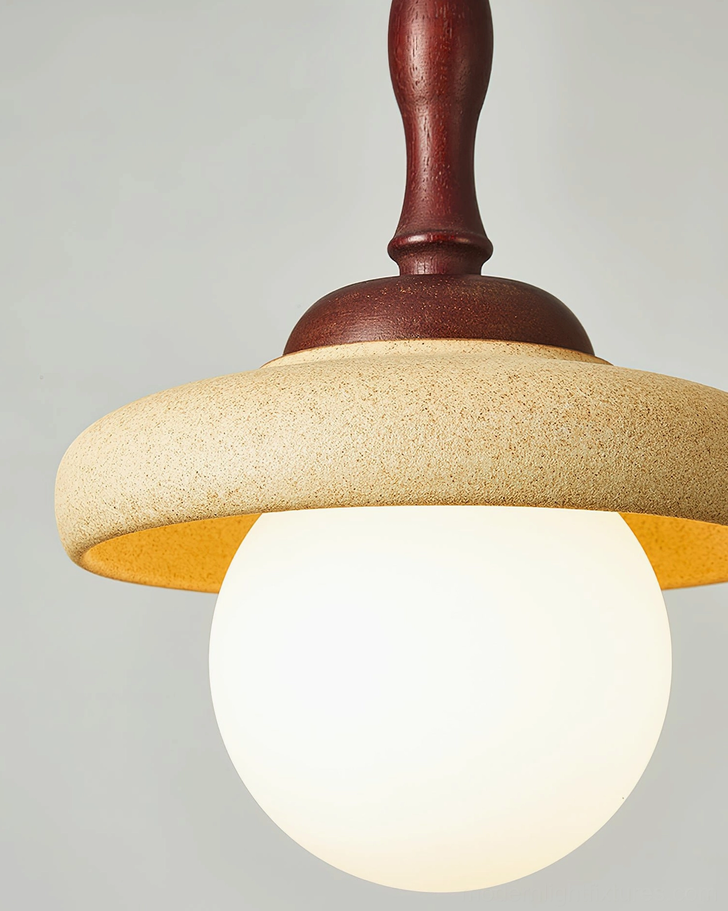 Sienna ceramic pendant light - artisan handcrafted quality and material showcase