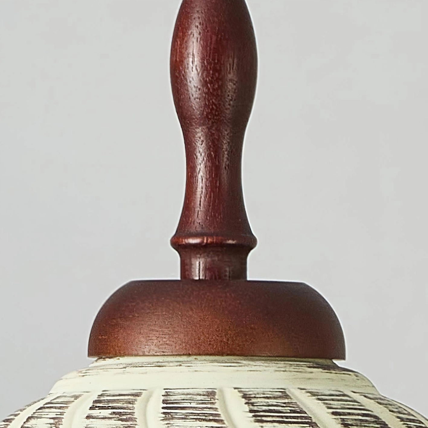 Sienna ceramic pendant light - side profile showing depth and shade contour design