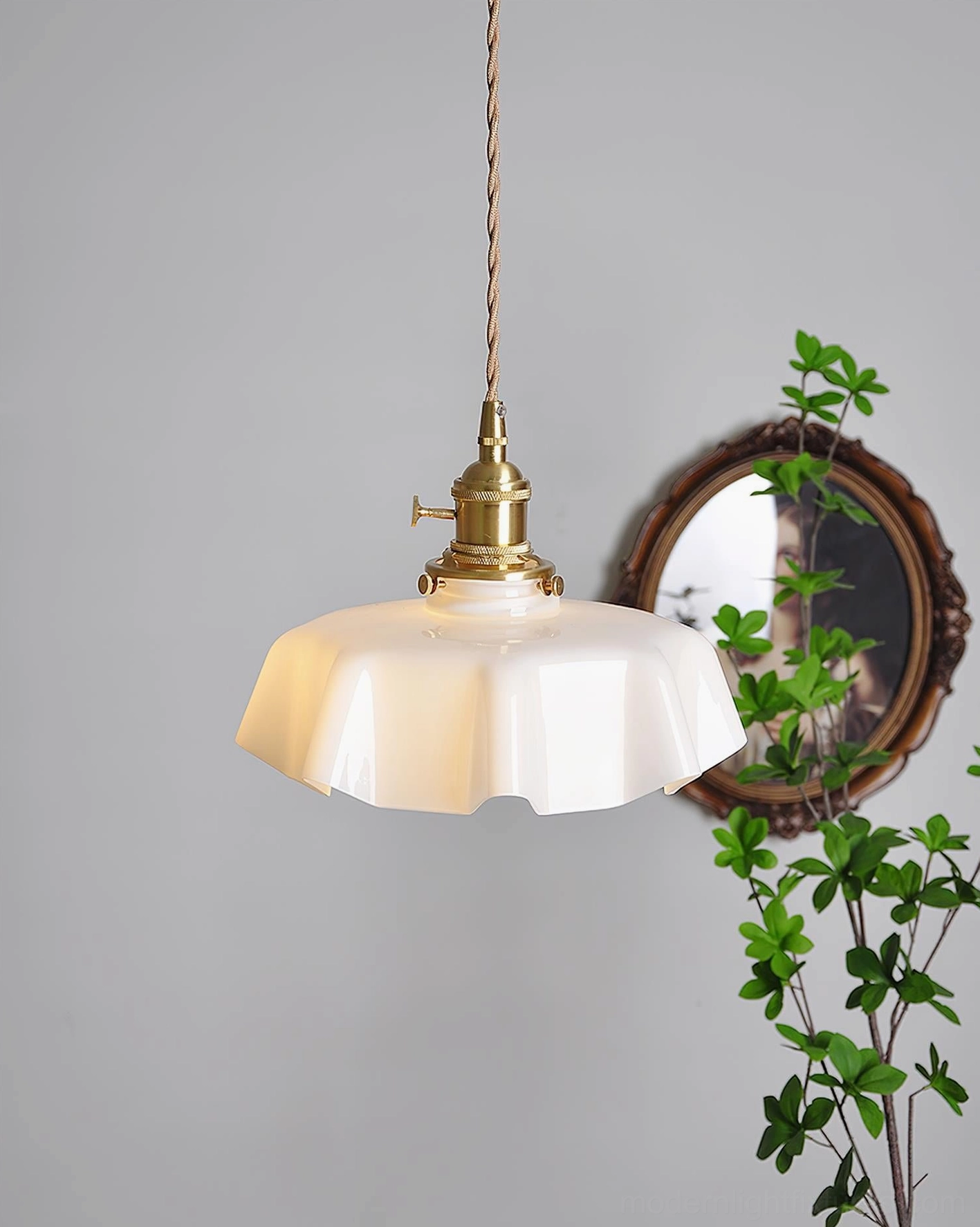 Skirted ripple pendant light collection showcasing multiple color options and fabric-inspired pleated glass design