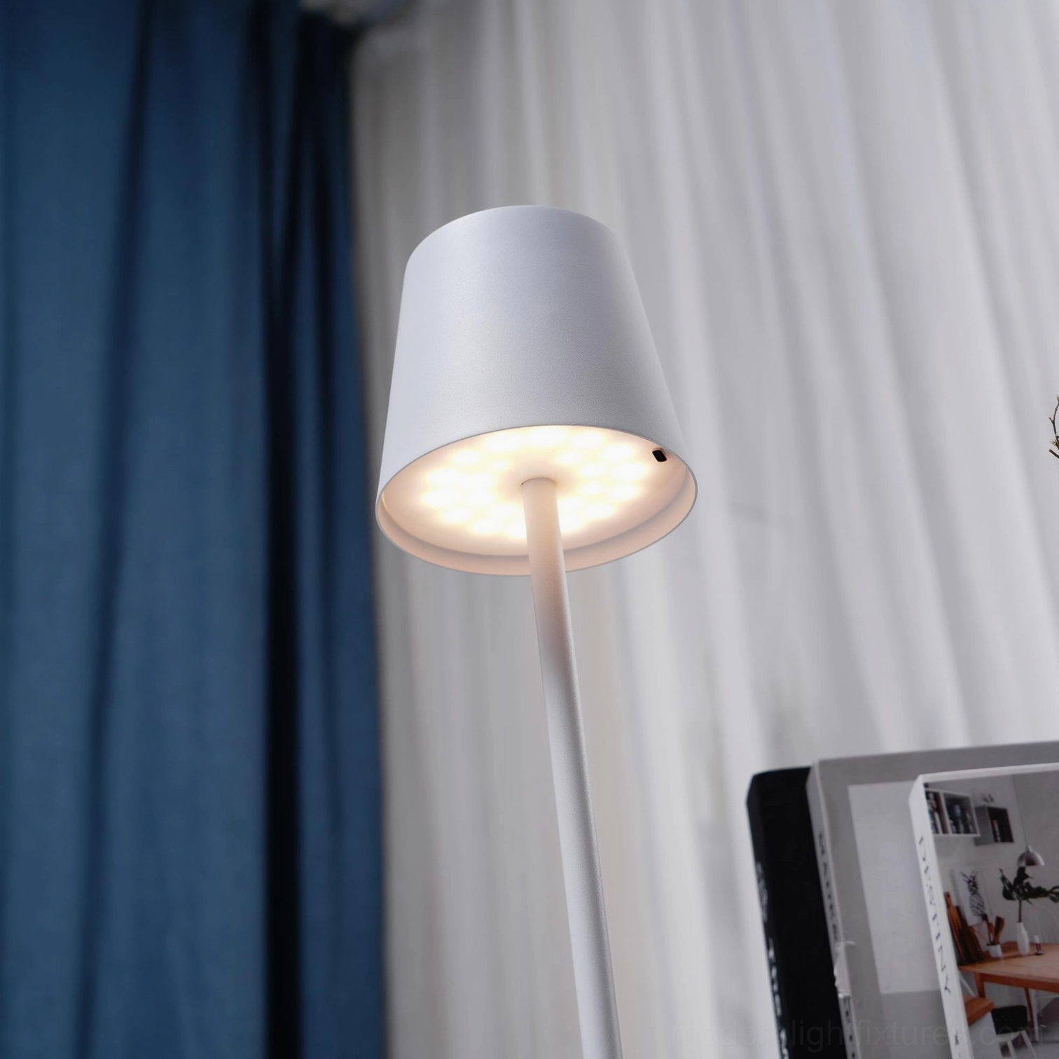 Table lamp smartphone charging USB port practical modern convenience lighting