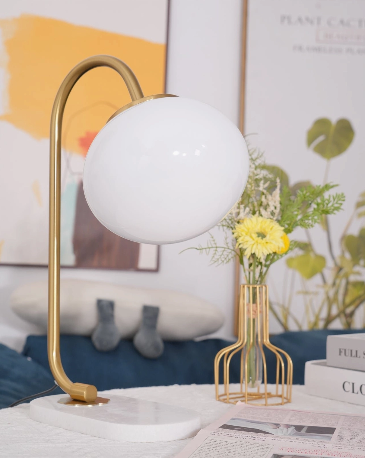 Soft globe table lamp variant with rounded form and gentle lighting characteristics