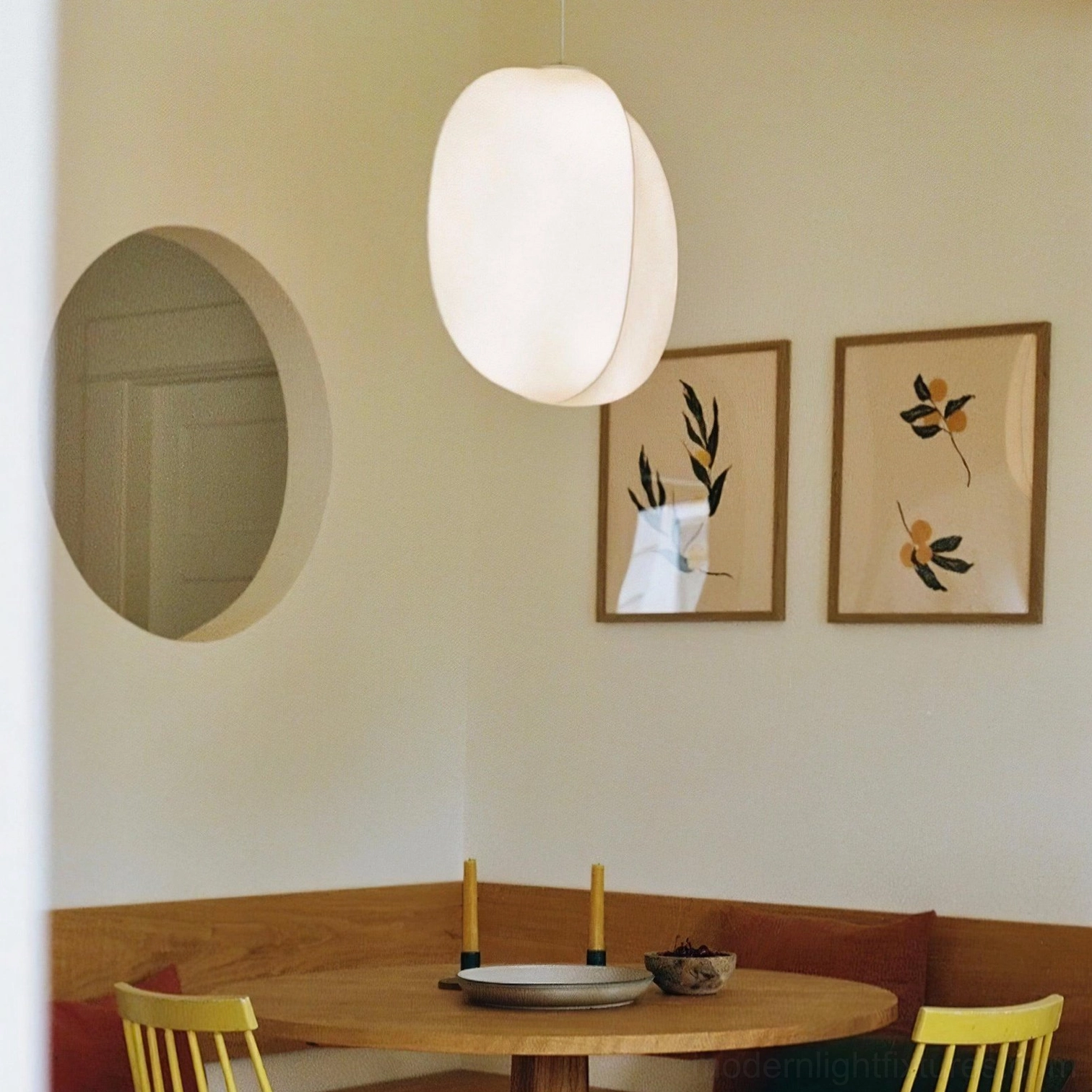 Solaria fabric pendant light 40W incandescent bulb installation technical