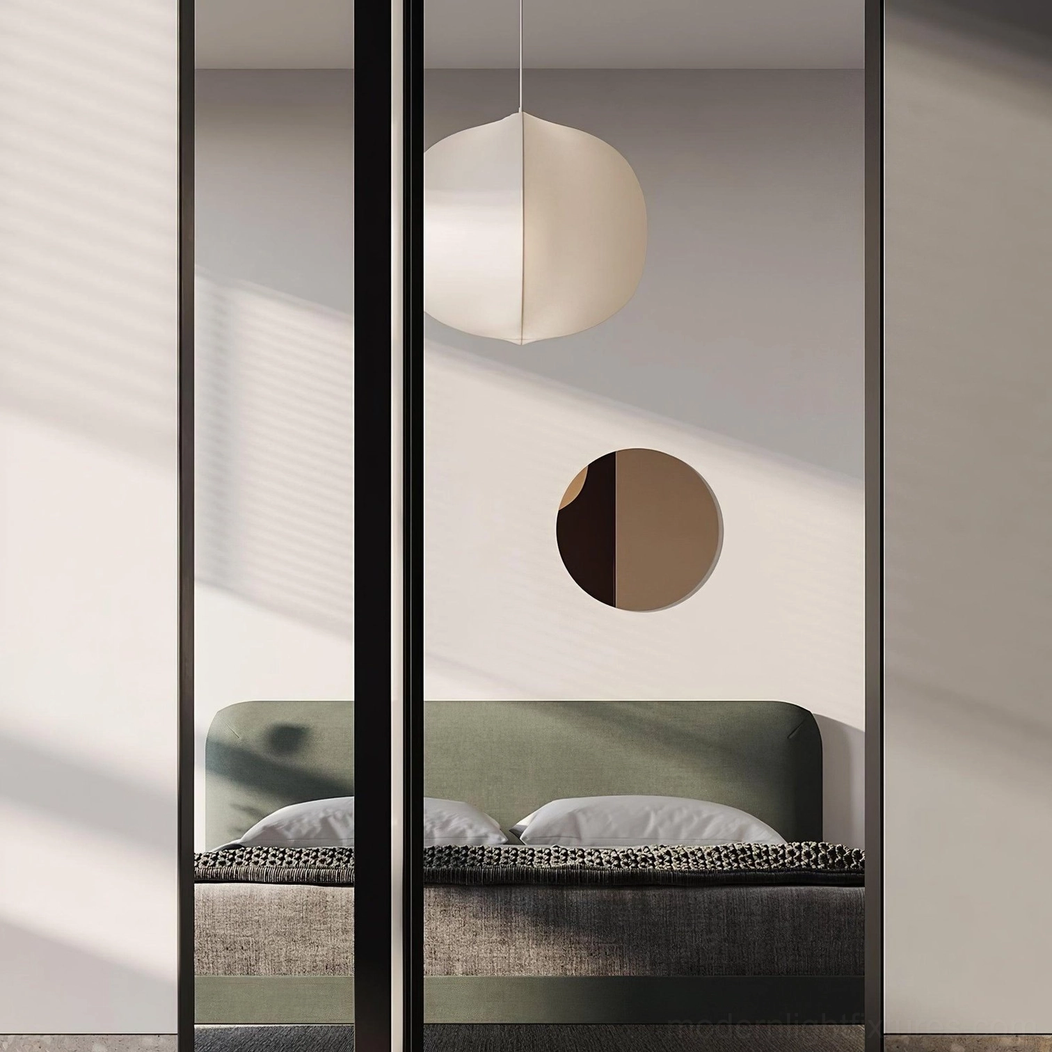 Solaria white pendant light Scandinavian minimalist interior Nordic aesthetic