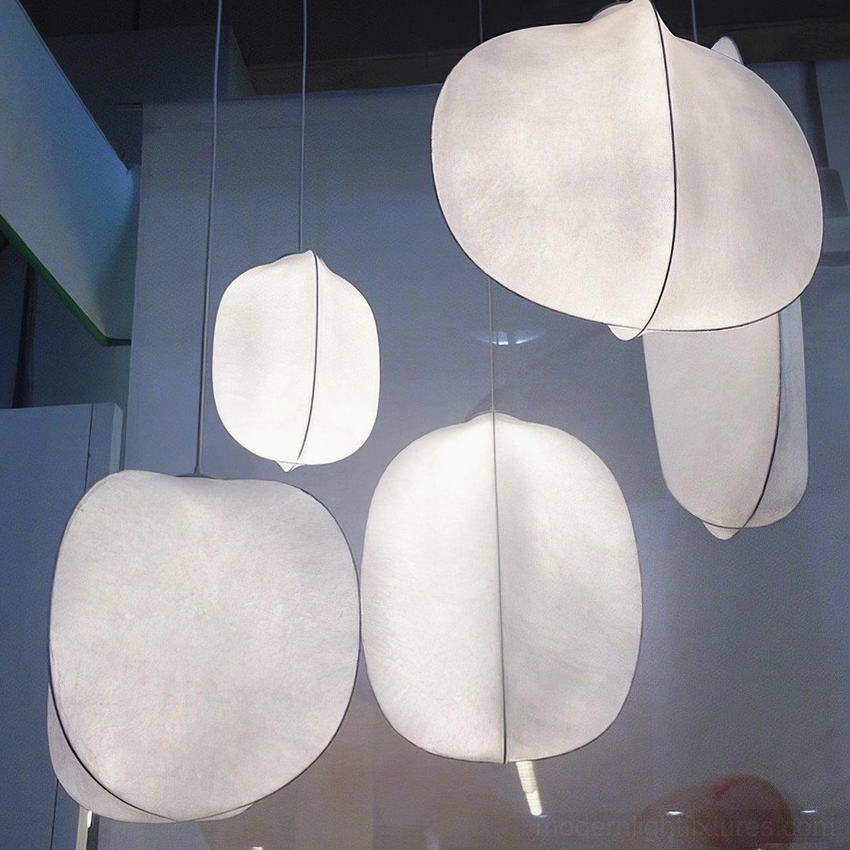 Solaria pendant light wood frame natural materials minimalist pairing