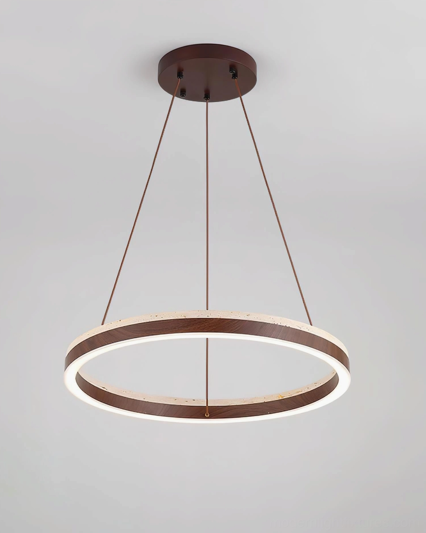 Solaro contemporary LED ring pendant chandelier modern lighting fixture design