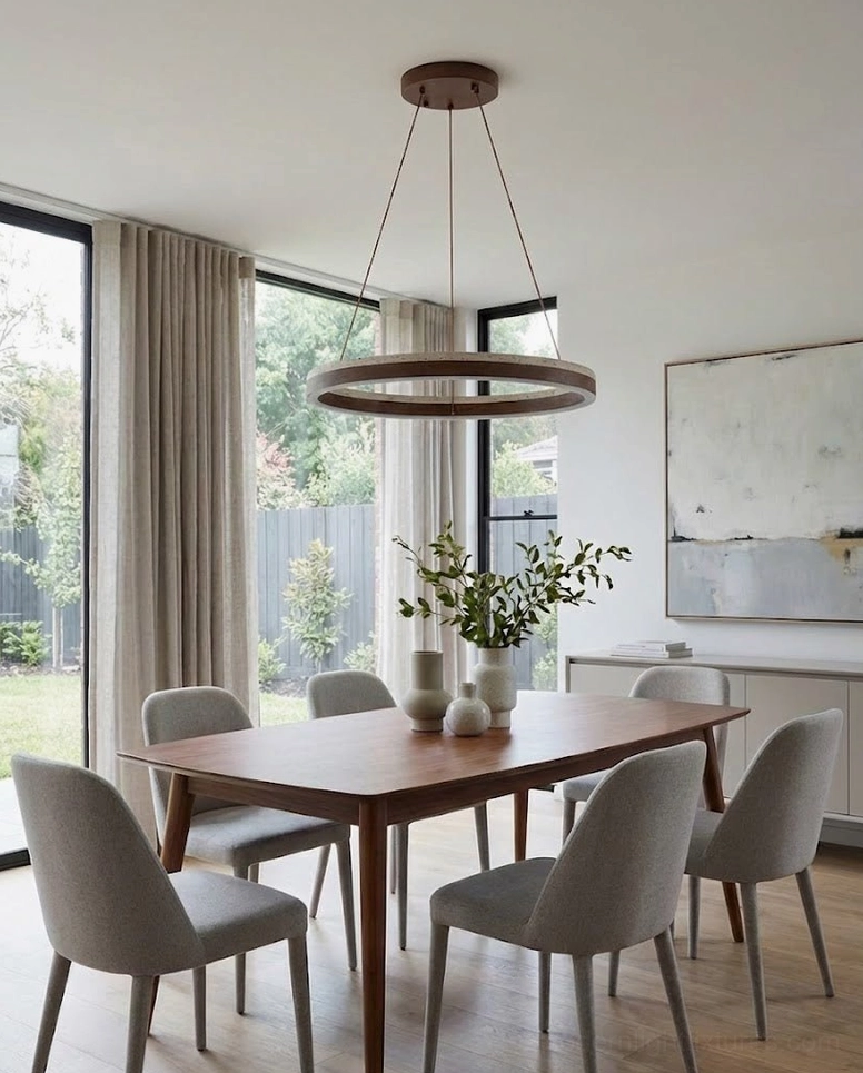 Solaro ring LED chandelier modern minimalist pendant light product showcase angle