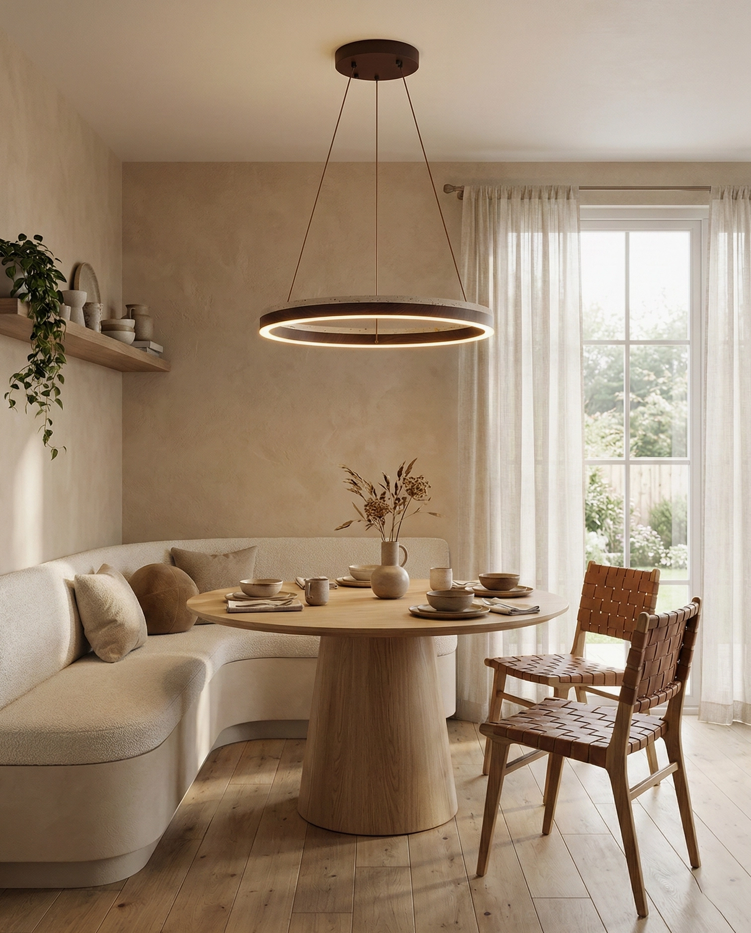 Solaro modern ring LED pendant light chandelier architectural lighting design