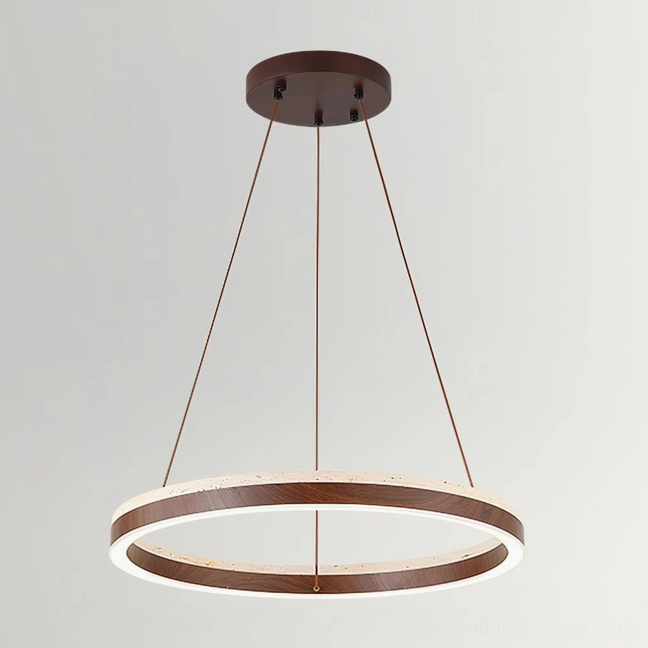 Solaro modern ring LED pendant chandelier warm white warm ambiance home lighting