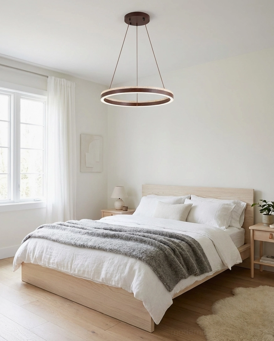Solaro modern ring pendant light LED chandelier artistic angle contemporary design