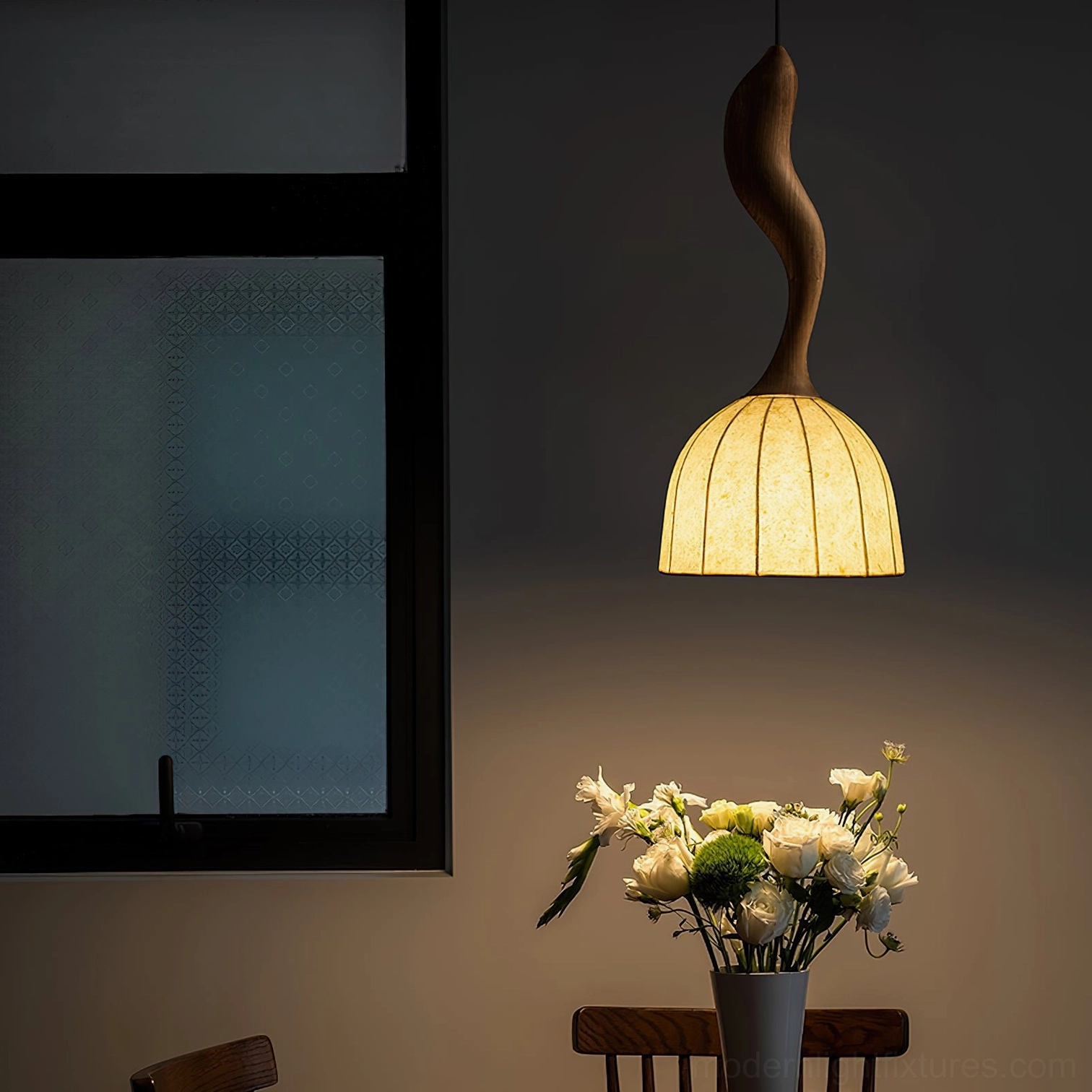 Solia wooden pendant fixture multiple color finishes comparison display