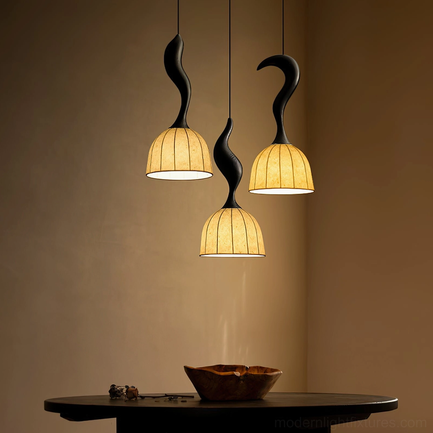 Solia pendant light mid-century modern home decor styling example