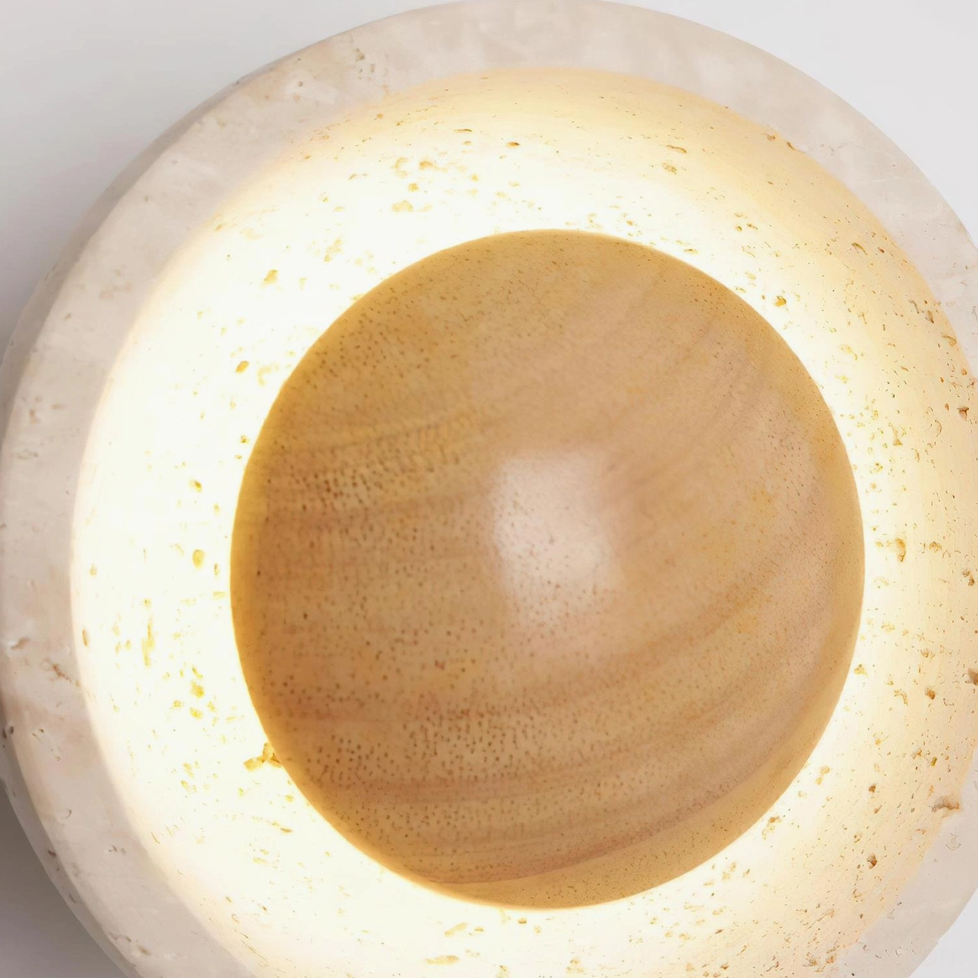 Solinor travertine ceiling light damp-rated bathroom moisture resistant installation