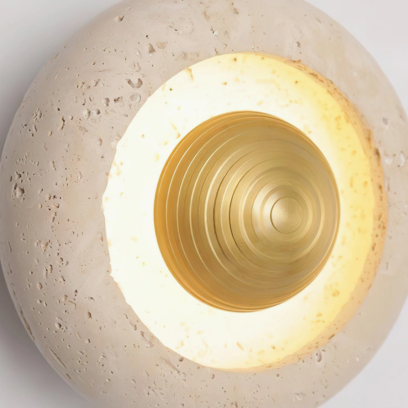 Travertine ceiling light fixture compliant North America Australia Europe Middle East certification