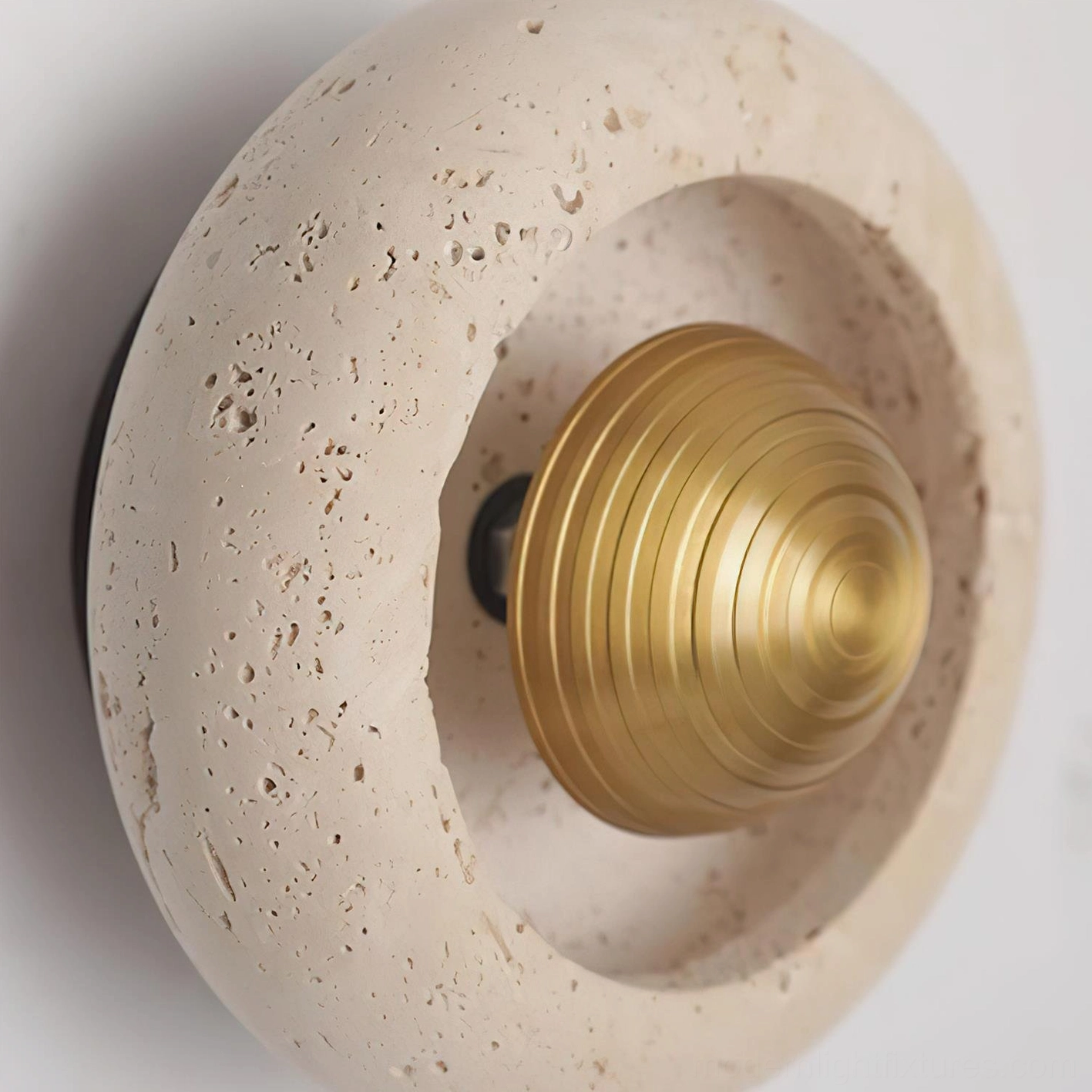 Solinor travertine ceiling light versatile mounting ceiling or wall installation options