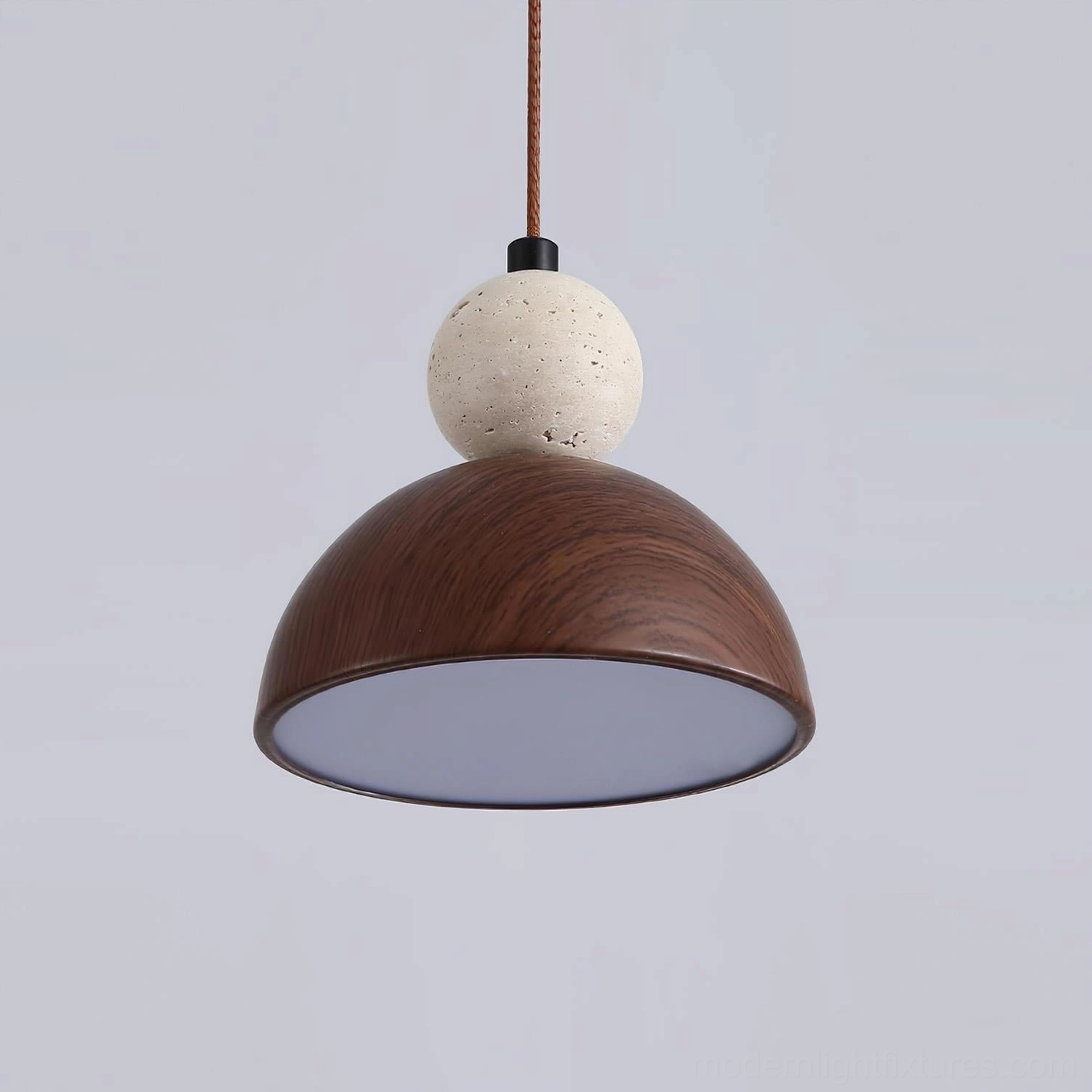 Somira minimalist hanging lamp interior design application, Scandinavian modern bedroom pendant light installation