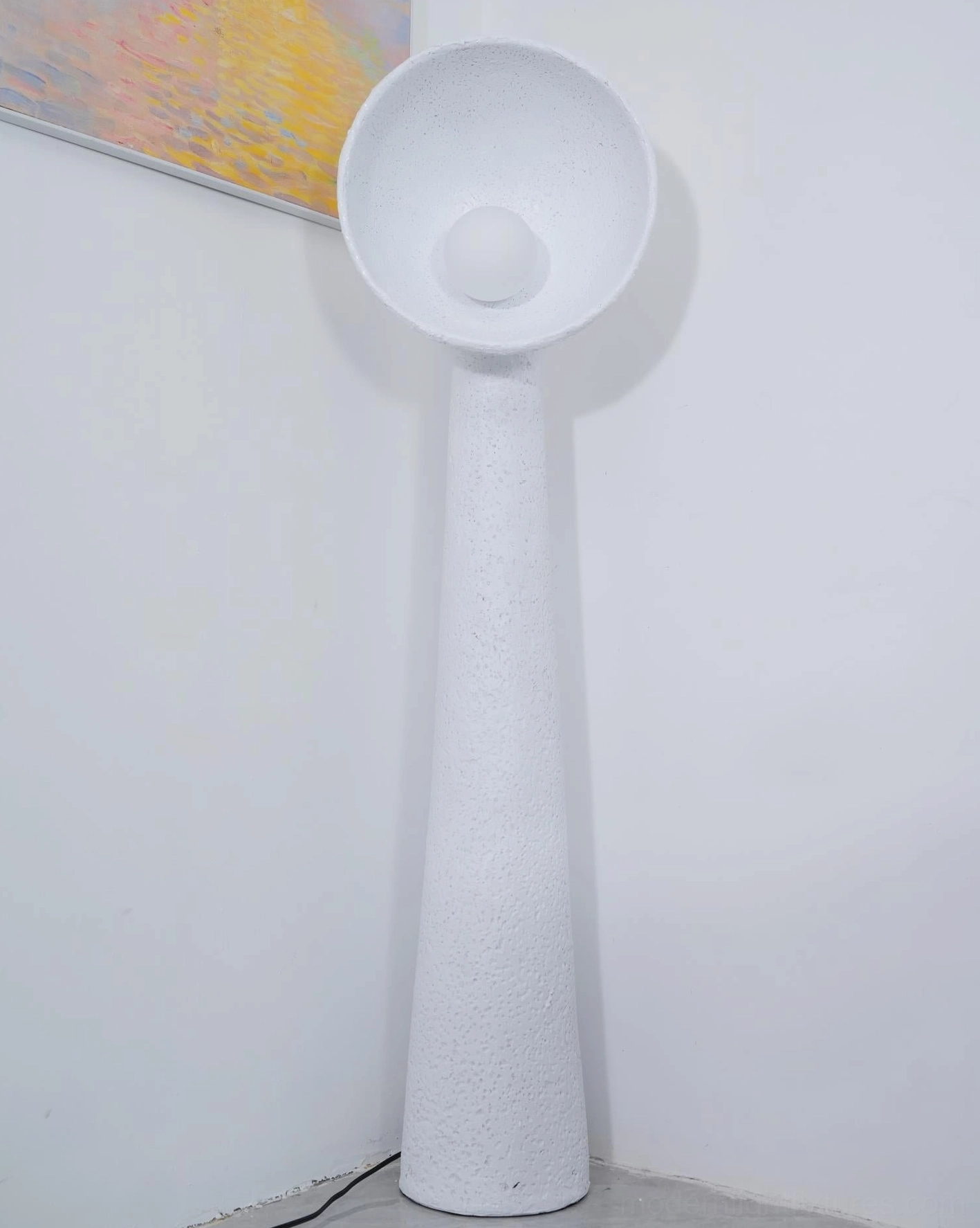 Soniah floor lamp ceramic vessel aesthetic minimalist artistic lighting sculpture