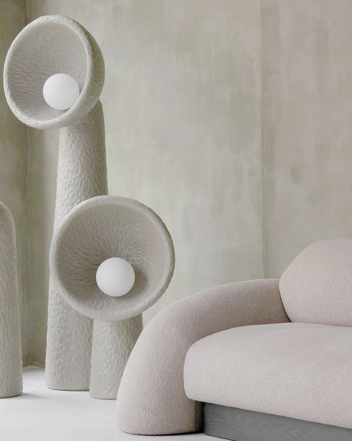 Soniah grouped floor lamps multiple units gallery installation art display