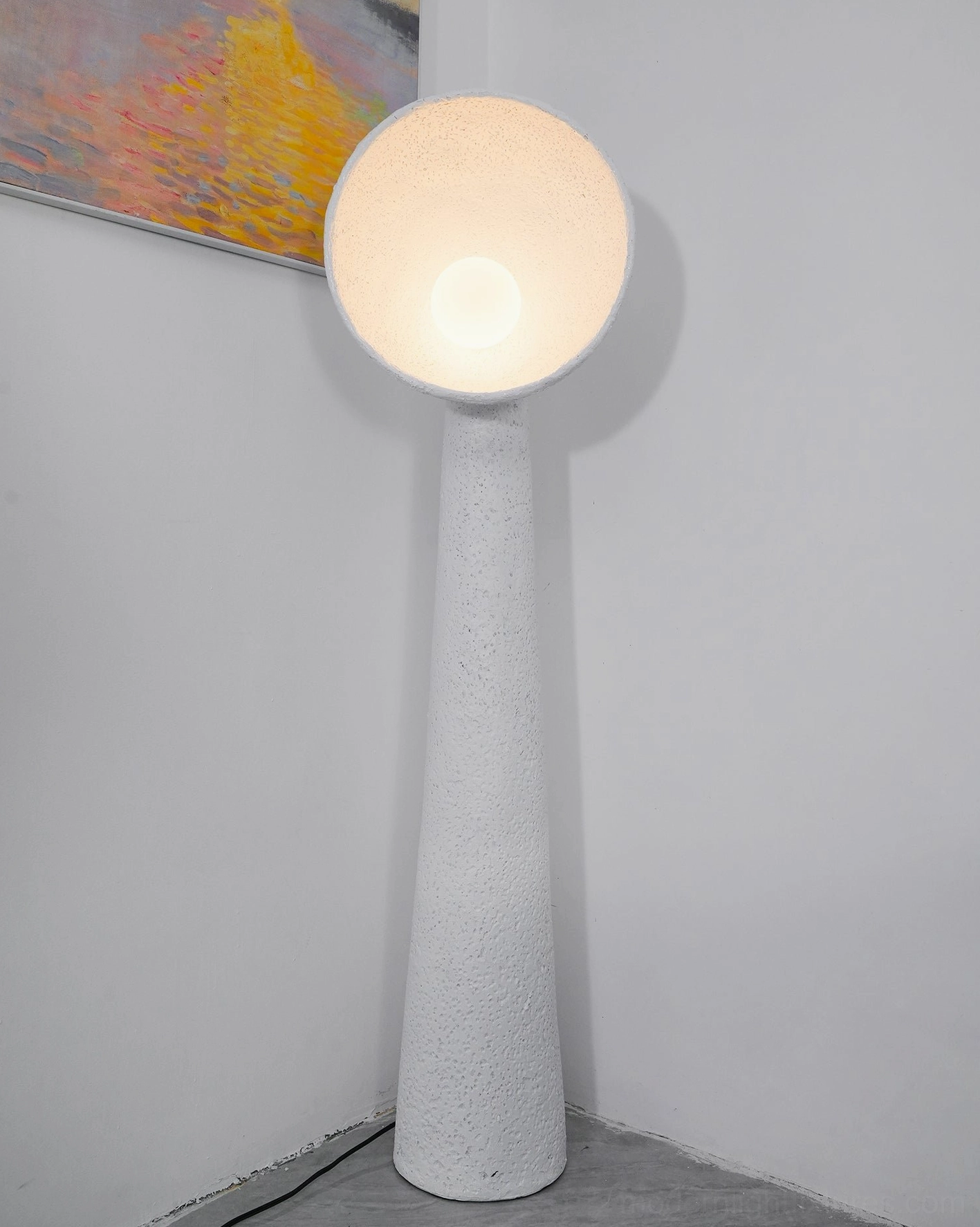 Soniah floor lamp neutral palette interior anchor complementary design element
