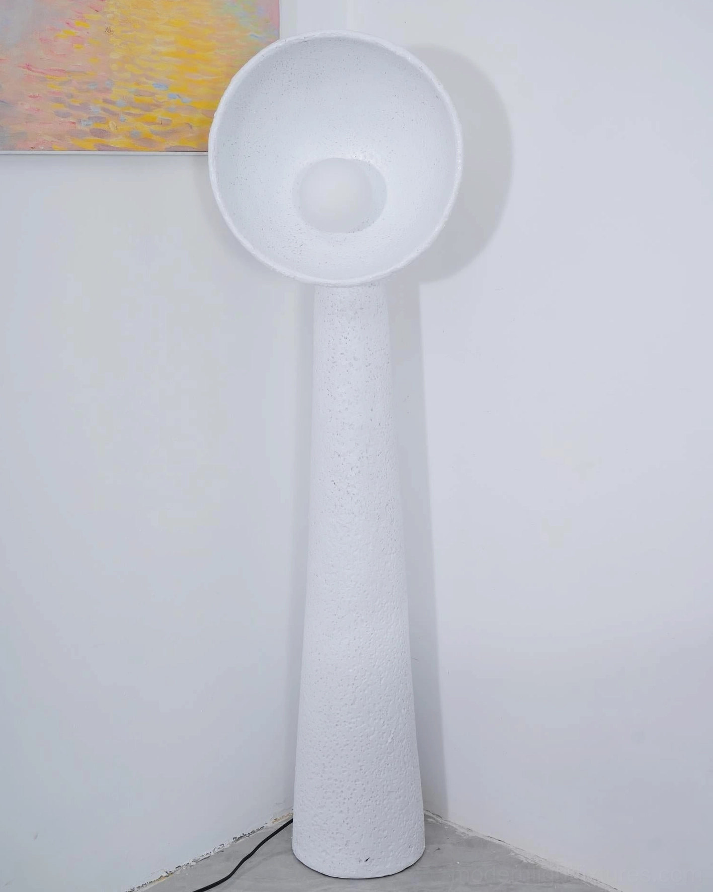 Soniah floor lamp minimalist wabi-sabi aesthetic imperfection natural beauty design