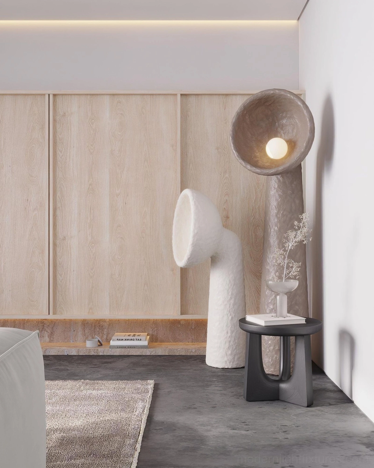 Soniah statement floor lamp 40cm diameter 200cm height tall ceiling architecture