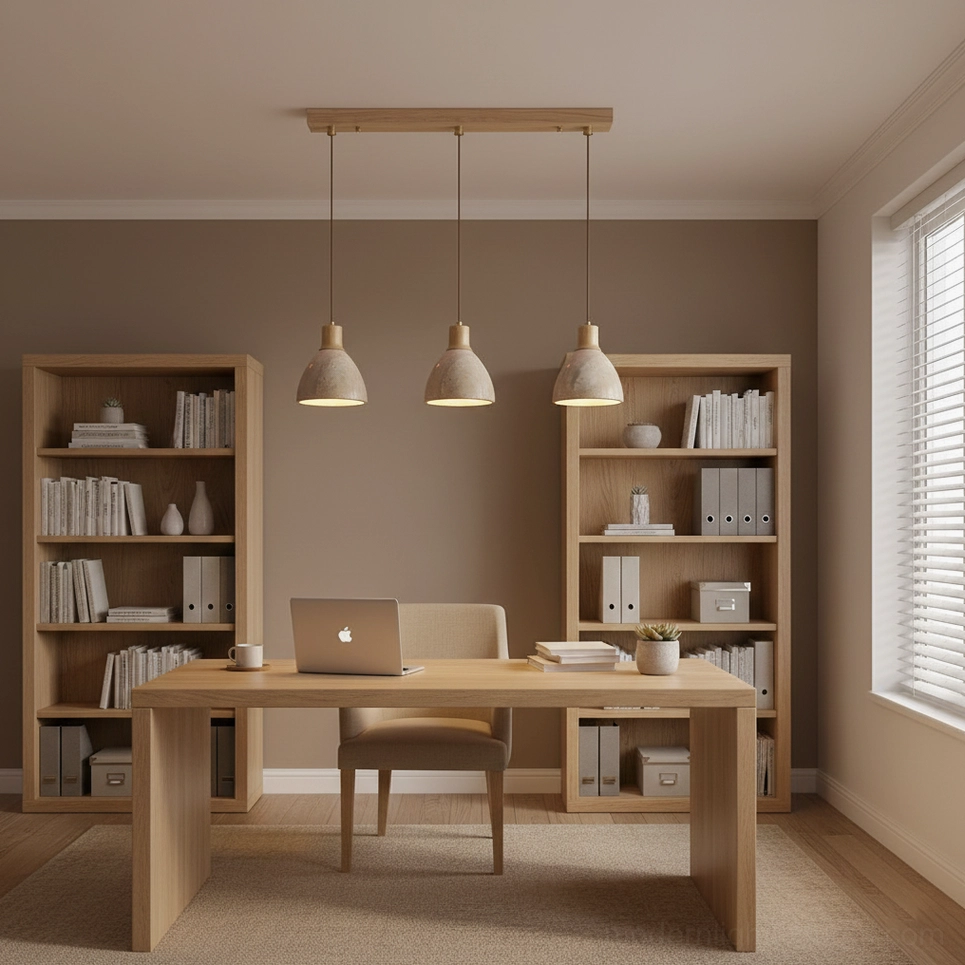 Soraya 3-head pendant lights home office study dining minimalist warm neutral