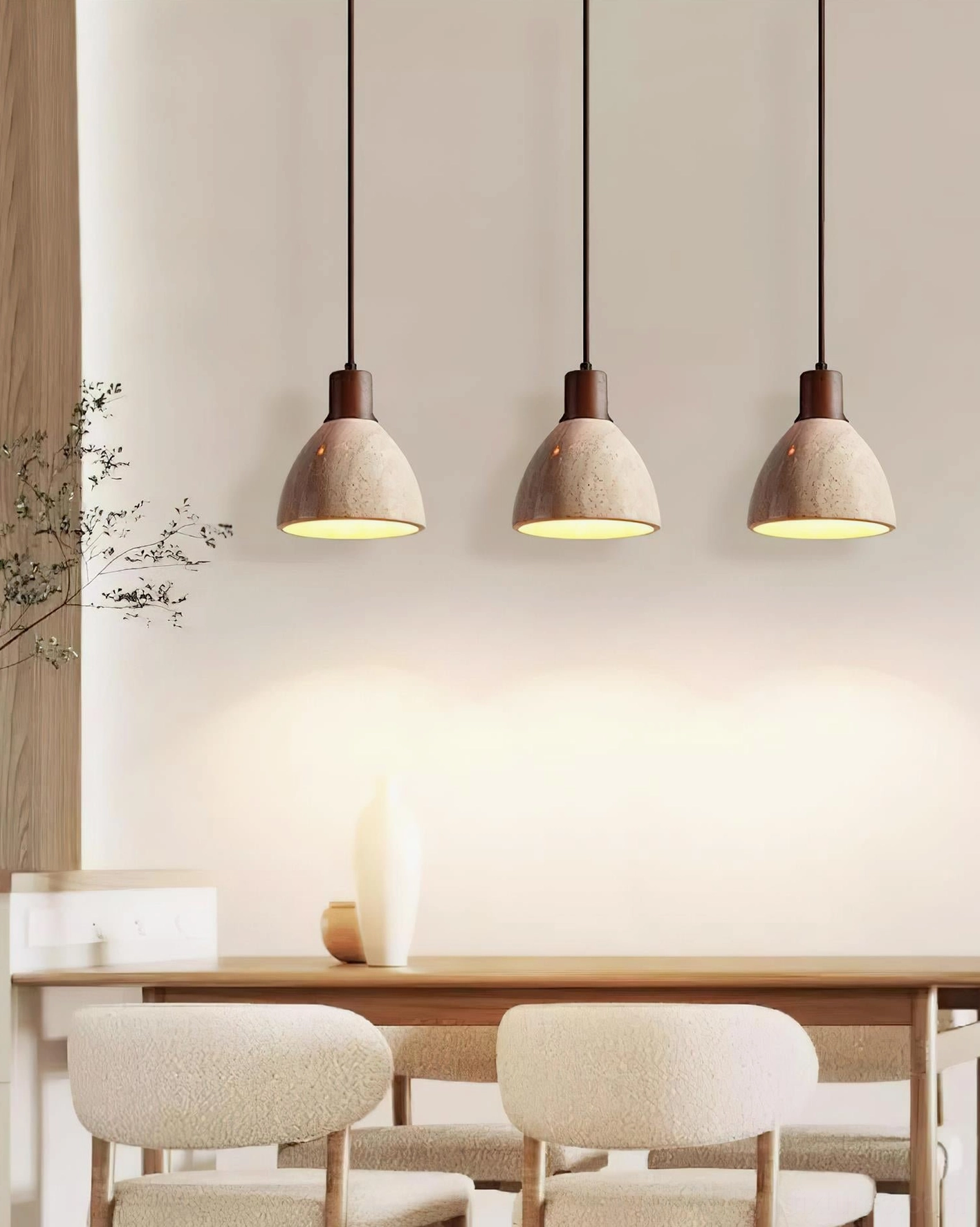 Soraya pendant light installation setup ceiling mount hardware detail