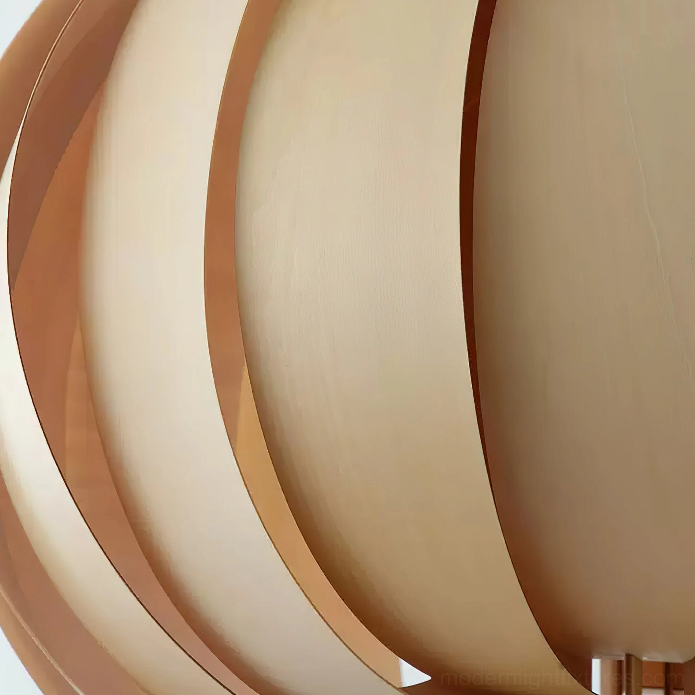 Spherical wooden lantern pendant lamp unlit product shot showing clean geometric design and wood finish