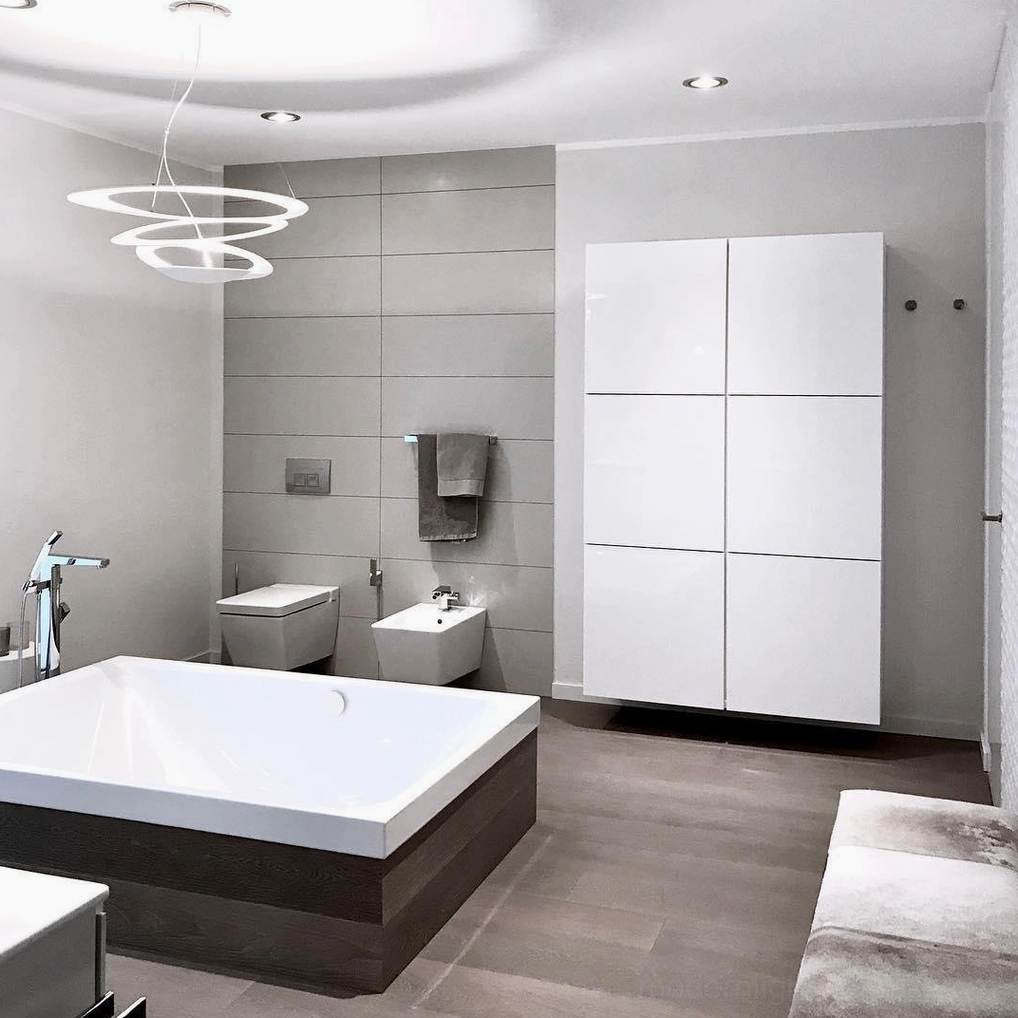 Modern spiral pendant light in industrial loft, contemporary design with cool white LED option
