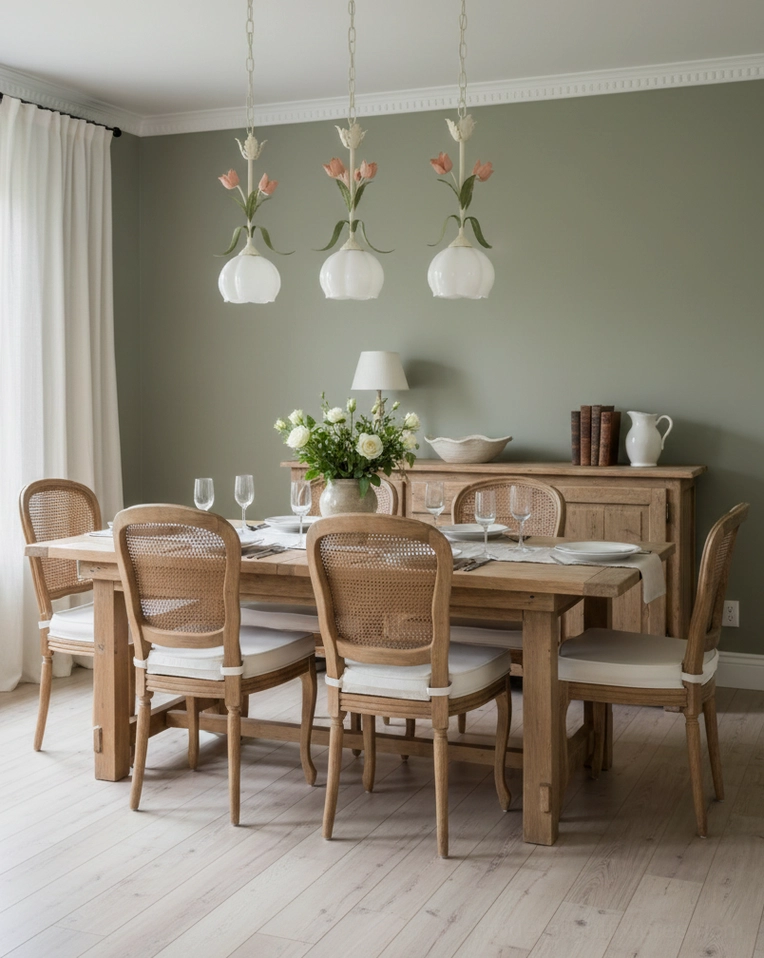 Springeau botanical pendant light in home office nook inspiring creative space