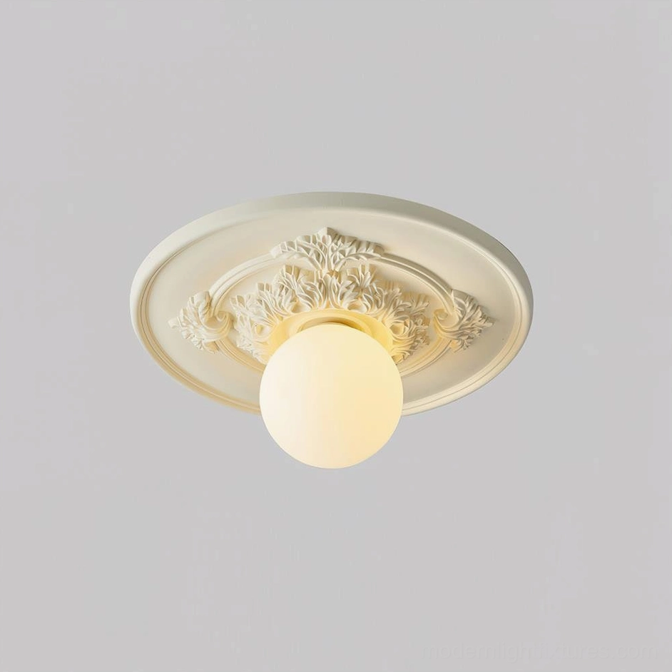 Standard 35cm beige resin ceiling light popular choice for living room groupings