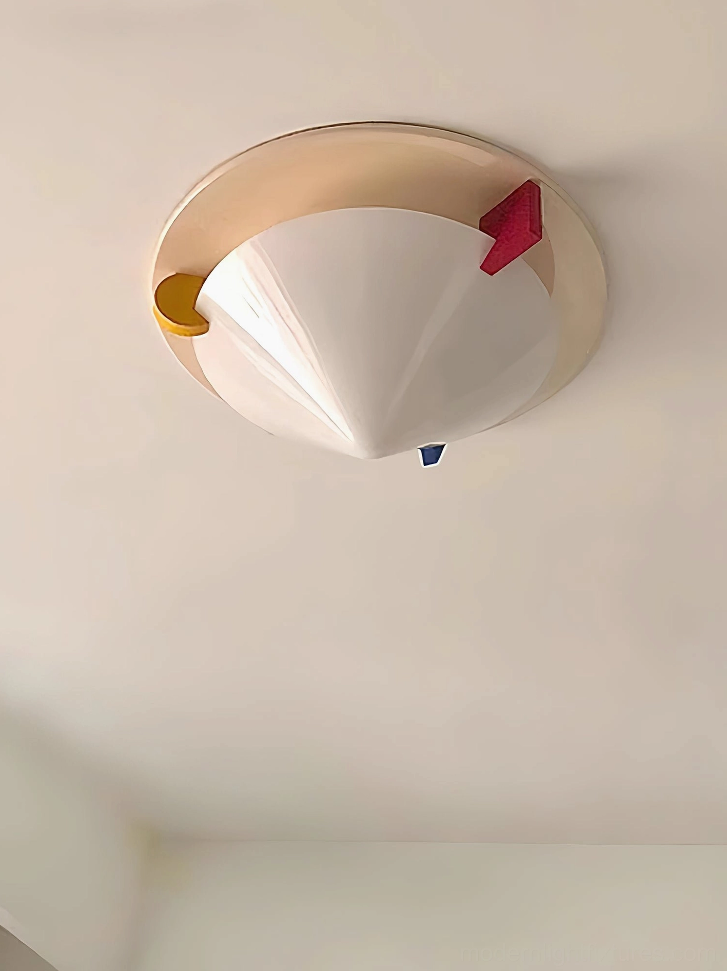 Stoja geometric ceiling lamp bathroom installation damp rated fixture waterproof contemporary spa aesthetic