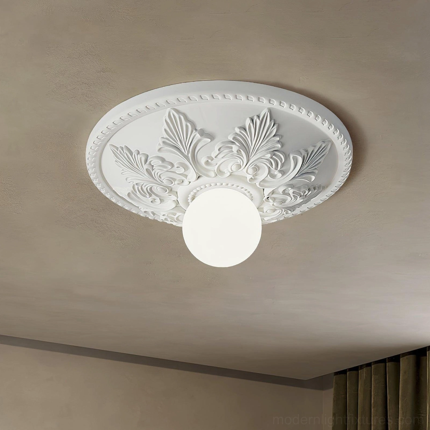 Suilven ivory ceiling light fixture dimmer compatible G9 socket with 5W LED bulb compatibility