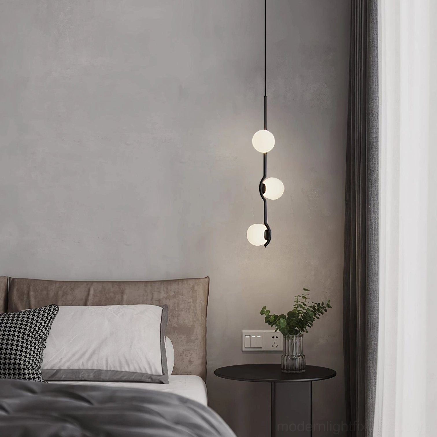 Modern sputnik light fixture ideal for transitional, minimalist, and industrial-modern interiors