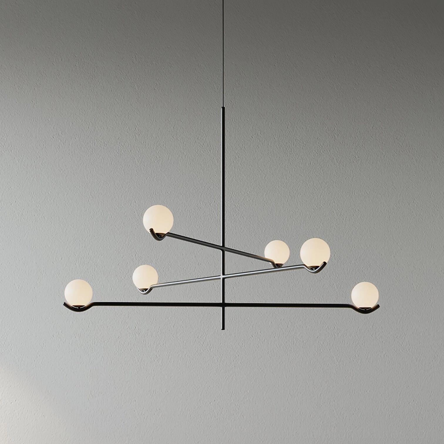Mid-century inspired sputnik pendant chandelier elevating contemporary interior design aesthetic