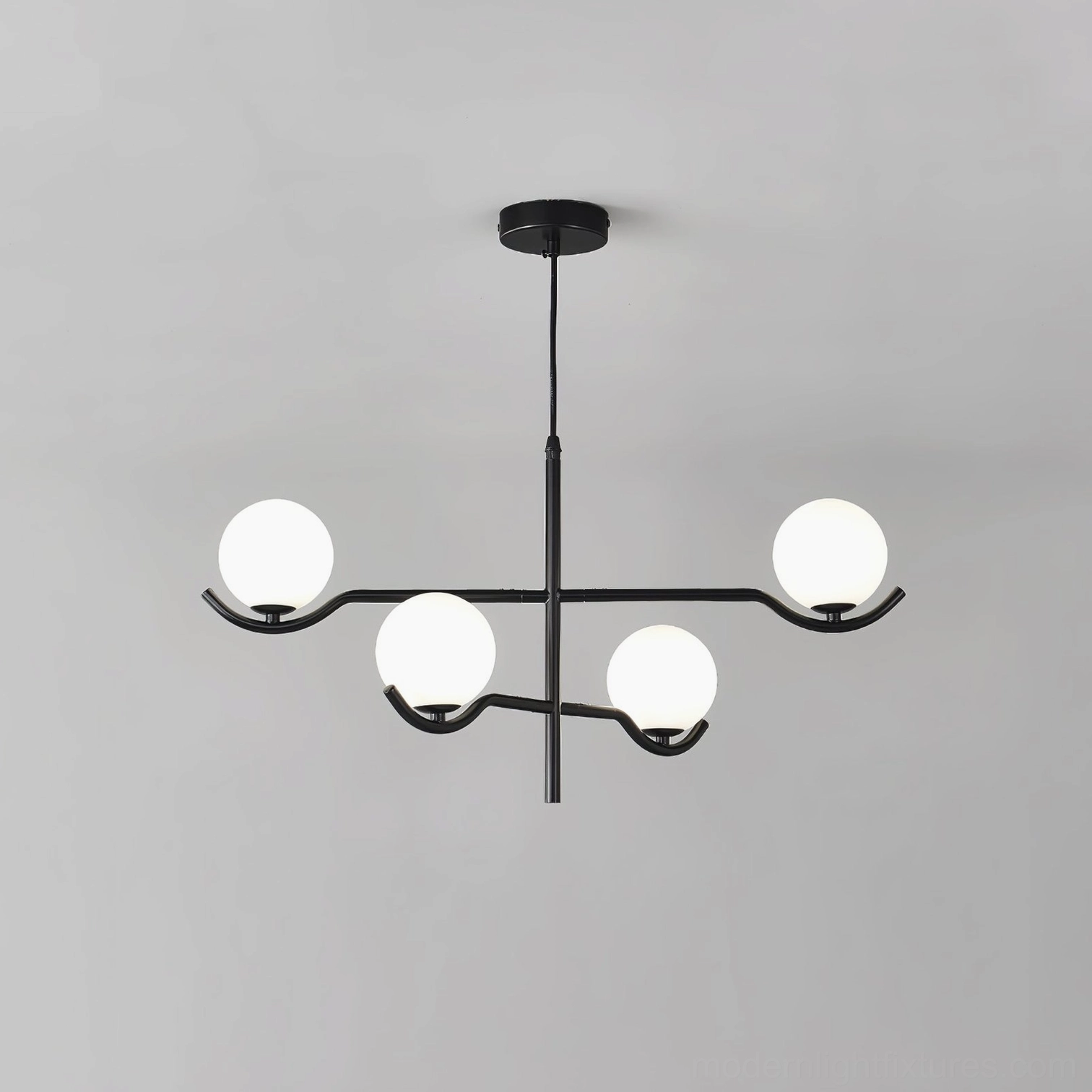 Contemporary lighting solution combining minimalist design with mid-century modern inspiration