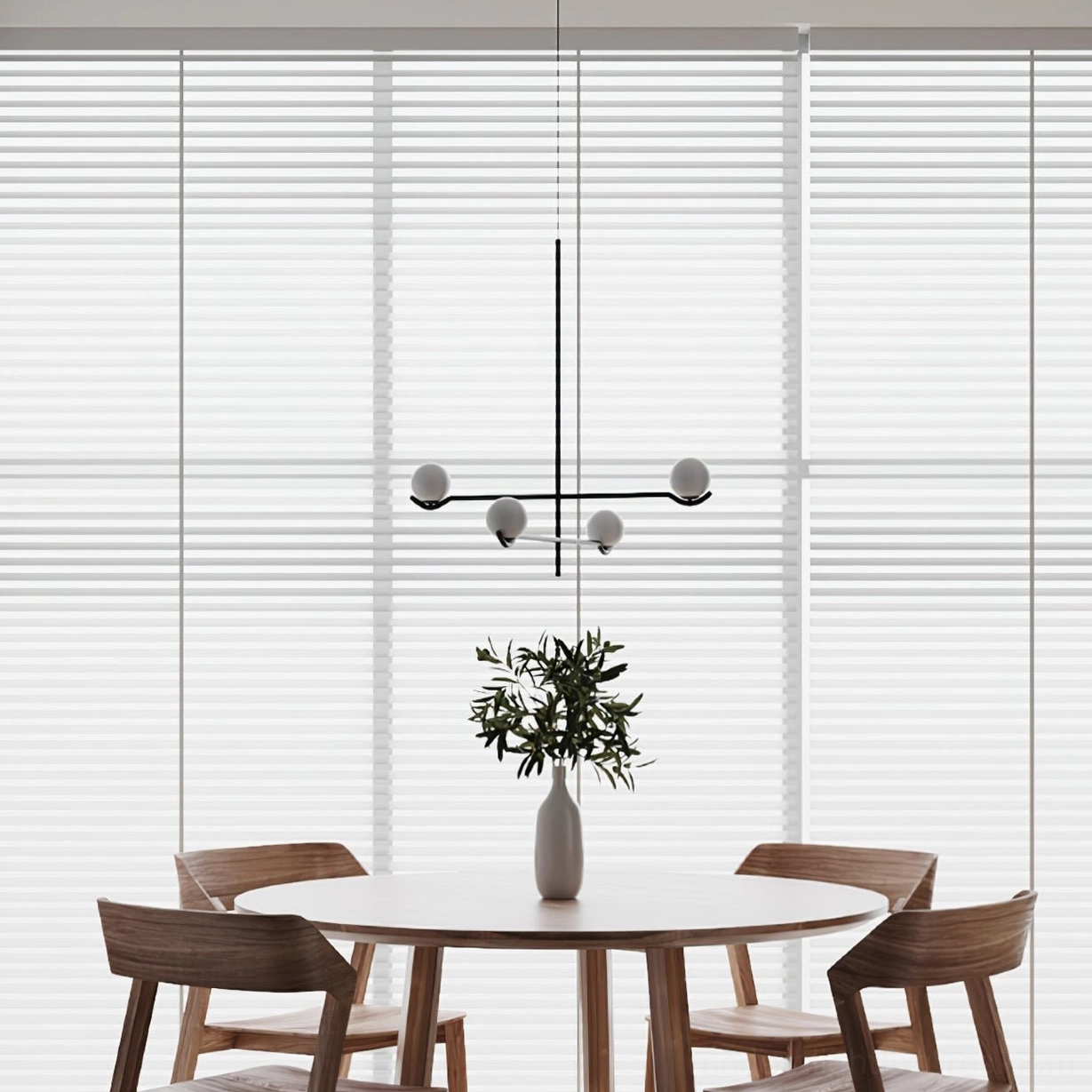 Sullivan Sputnik Chandelier showcasing sculptural metal framework with integrated glass globe elements