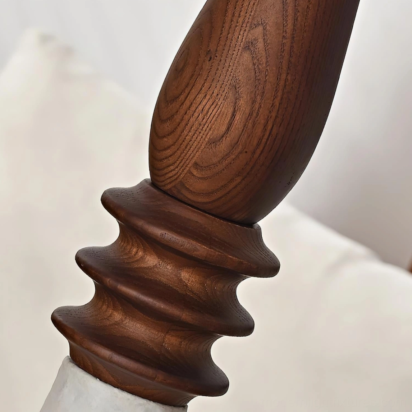 Sultano floor lamp in eclectic global interior design aesthetic with boho textile accents
