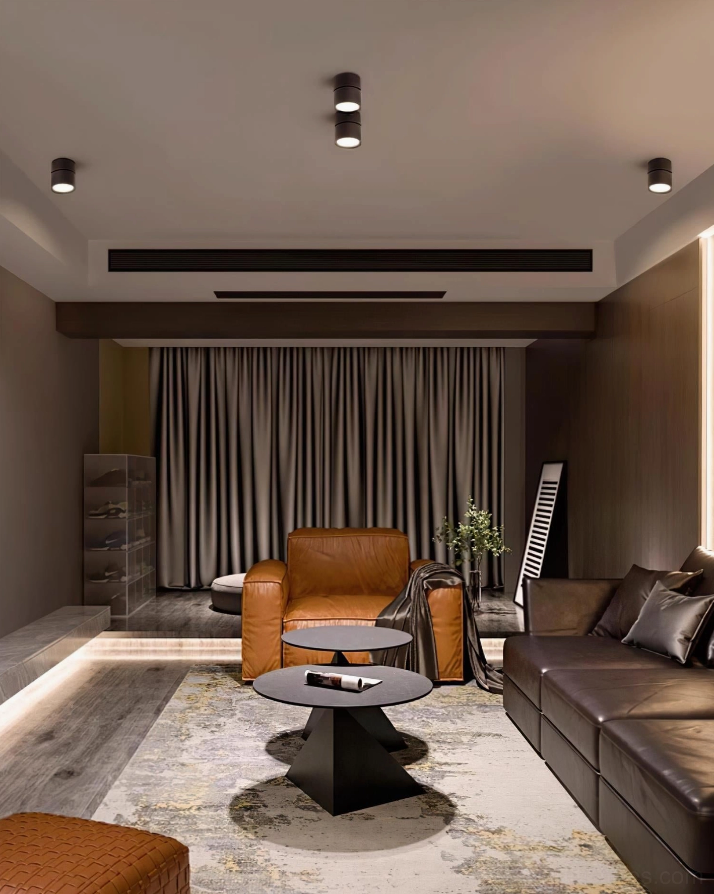 Favilla surface spotlight integrated LED technology and construction detail view