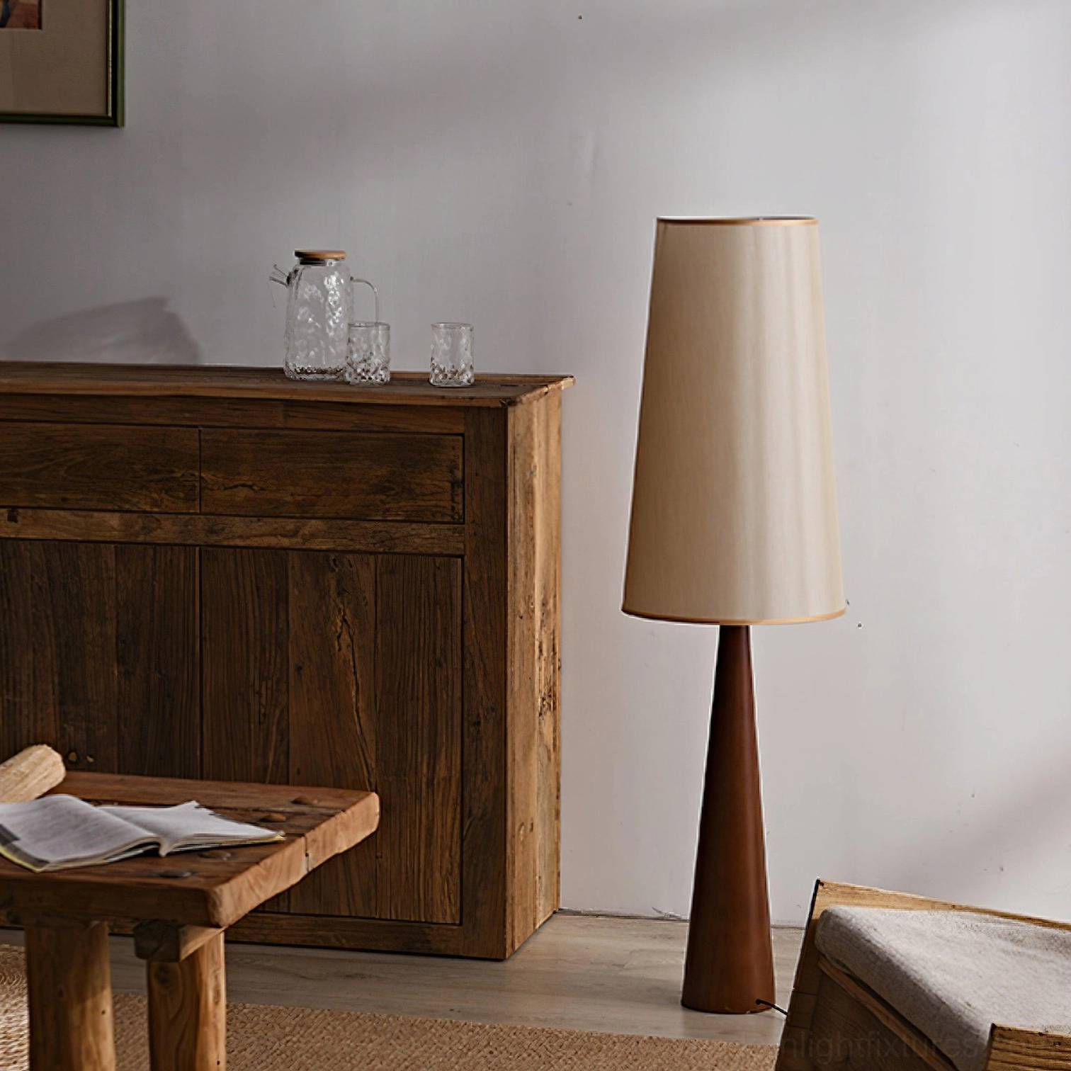 Svelte minimalist floor lamp ambient lighting bedroom relaxation sanctuary