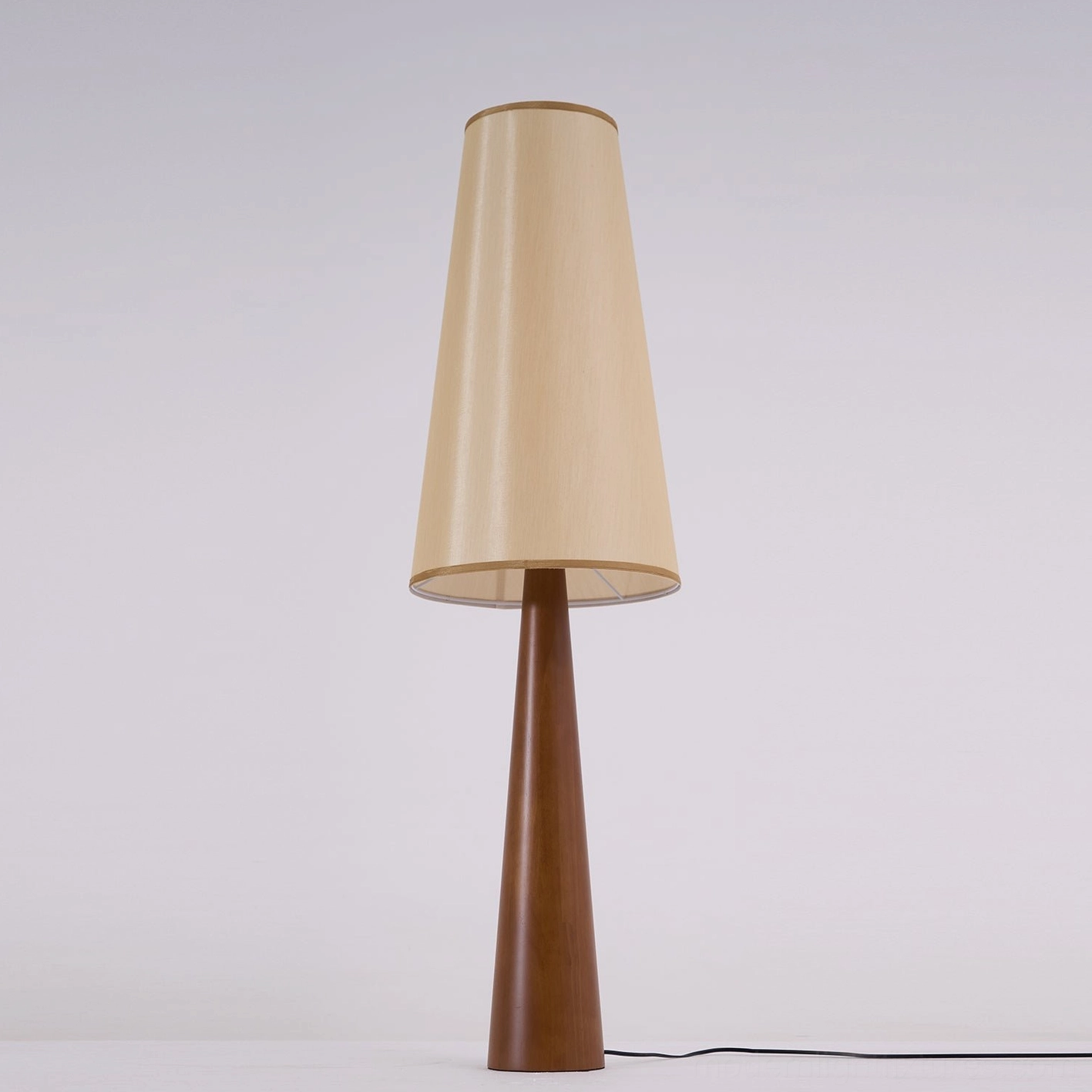 Svelte tapered floor lamp modern architecture living space interior design focal