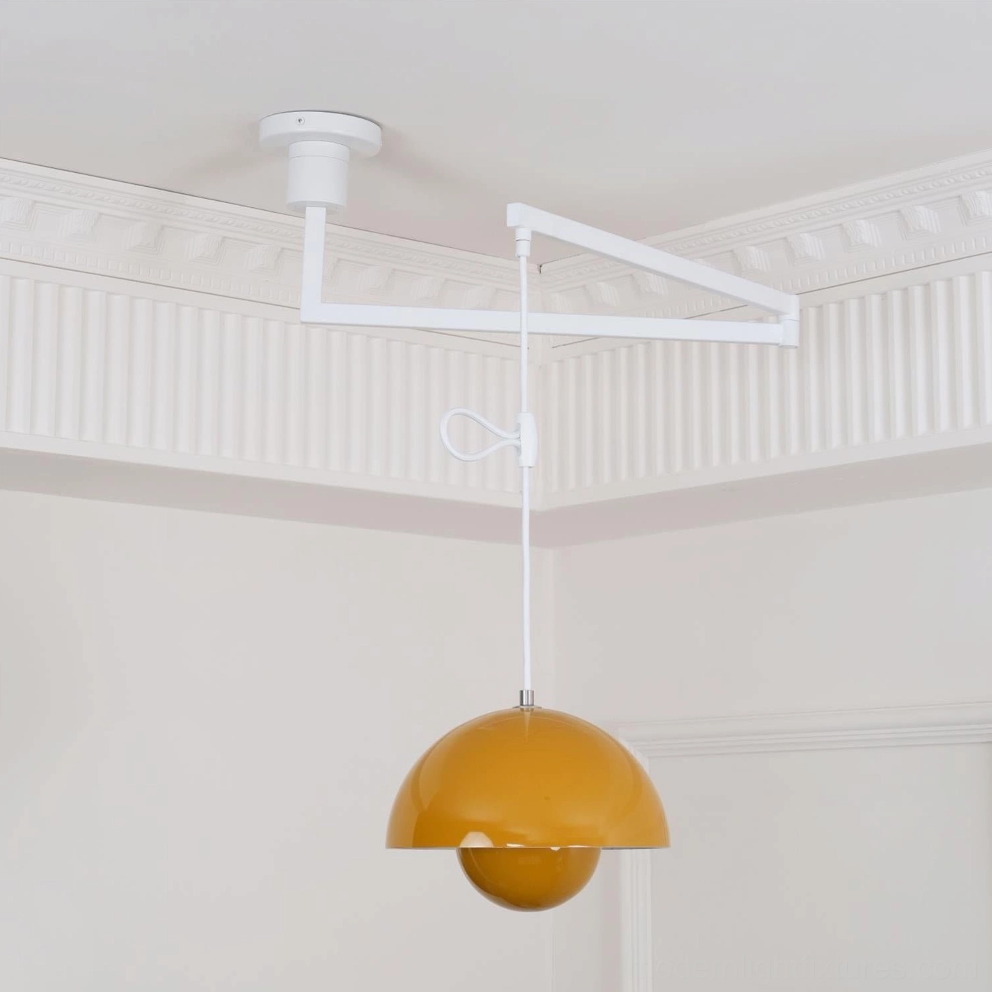 Swing arm pendant light contemporary Nordic style minimalist interior application